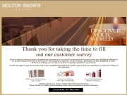 Molton Brown - Web-site for carrying out marketing interrogations