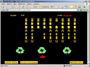 Waste Invaders - Flash-game for site that given up to ecology