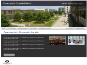 Greenwich Constellation - Веб-сайт жилого микрорайона в Лондоне
